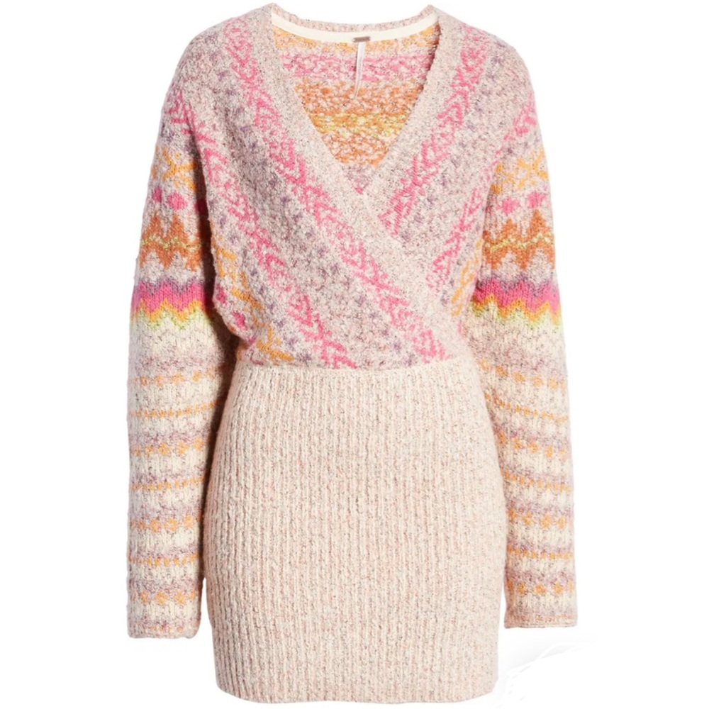 NWT Free People Fair Isle Dress 🌟AS SEEN ON INSTAGRAM🌟